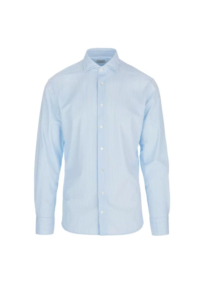 TRAIANO | CAMICIA A RIGHE AZZURRO BIANCO
