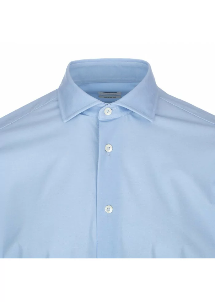 TRAIANO | CAMICIA ROSSINI RADICAL FIT AZZURRO