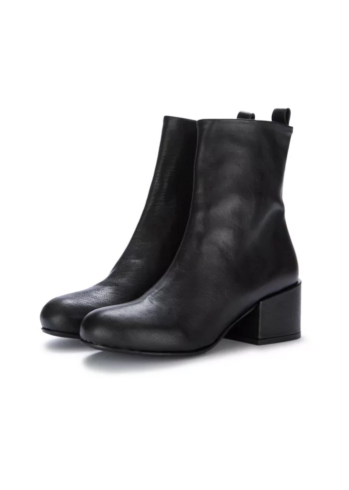VICOLO 8 | STIVALETTI CON TACCO PELLE LAVATA NERO