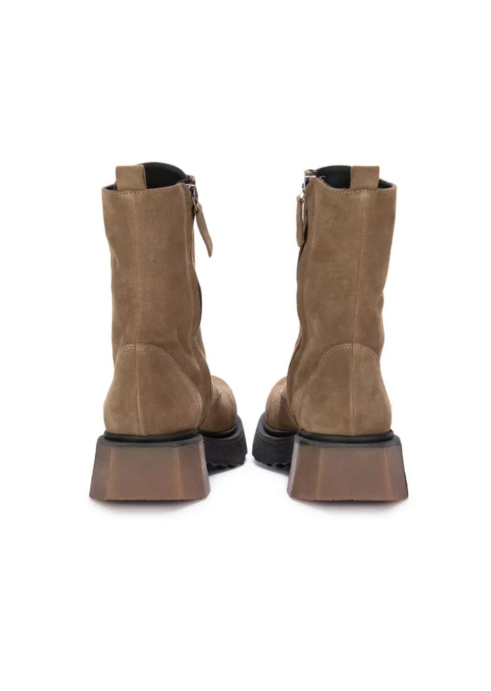 VICOLO 8 | TRONCHETTI ALLACCIATI CAMOSCIO MARRONE