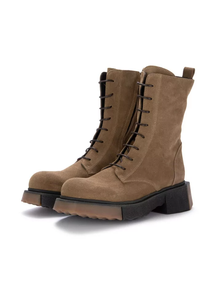 VICOLO 8 | TRONCHETTI ALLACCIATI CAMOSCIO MARRONE