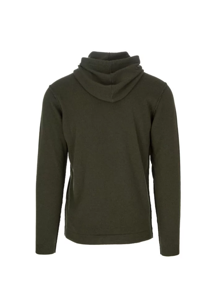 WOOL & CO | MAGLIONE CAPPUCCIO VERDE