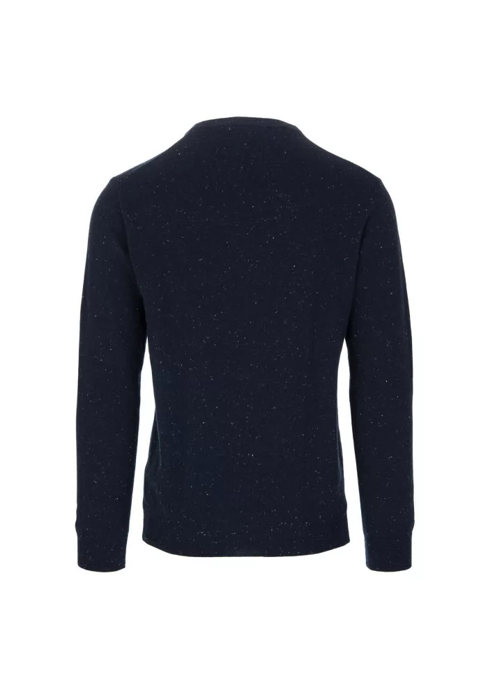 WOOL & CO | MAGLIONE GIROCOLLO PUNTINATO BLU