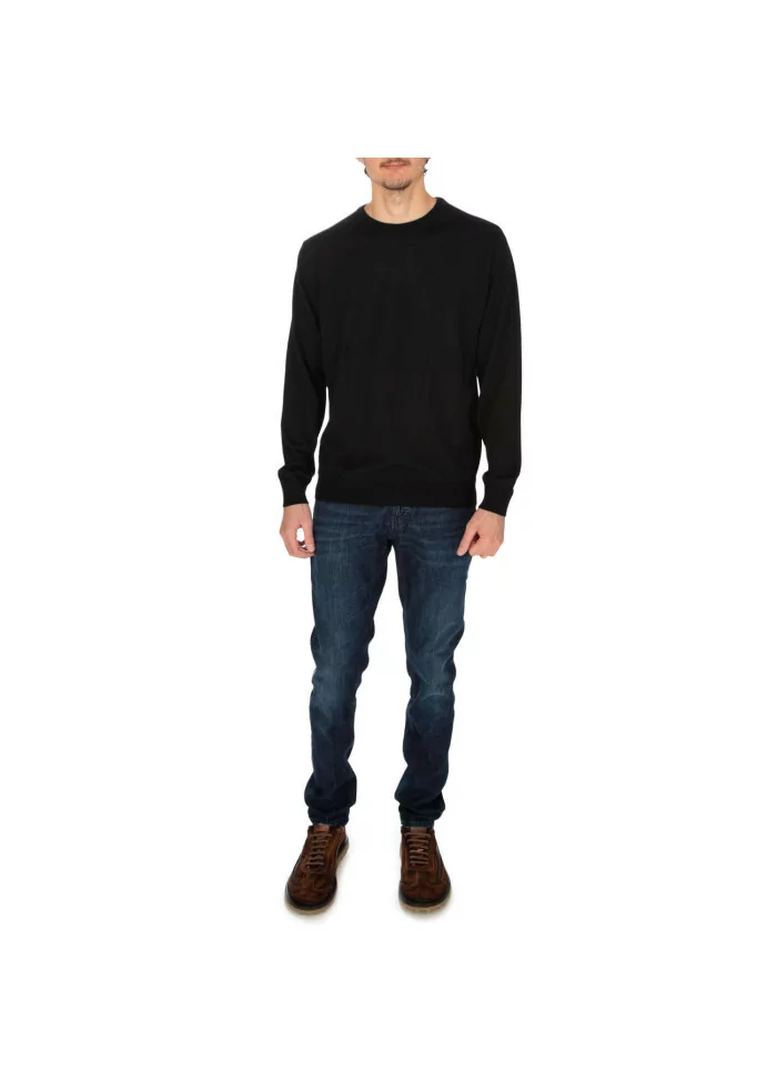 WOOL & CO | MAGLIONE LANA MERINO NERO