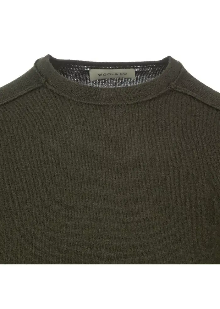 WOOL & CO | MAGLIONE LANA VISCOSA VERDE