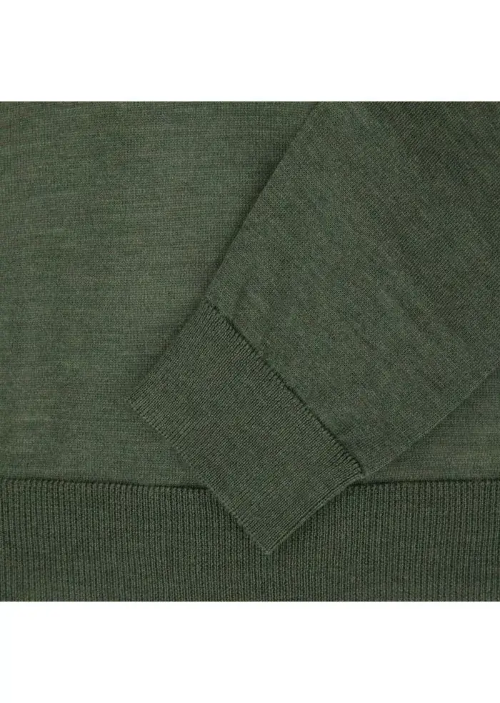 WOOL & CO | MAGLIONE SCOLLO V VERDE