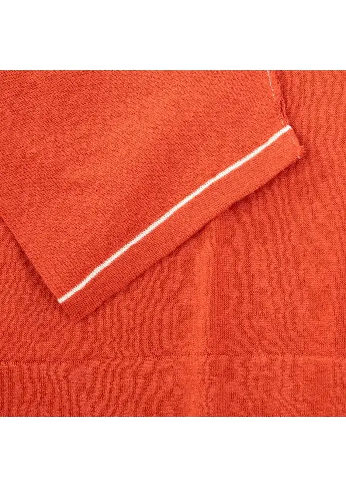 WOOL & CO | T-SHIRT GIROCOLLO ARANCIONE