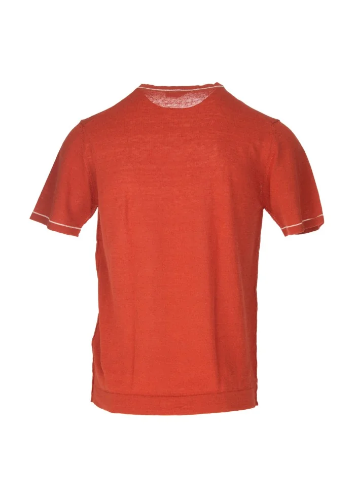 WOOL & CO | T-SHIRT GIROCOLLO ARANCIONE