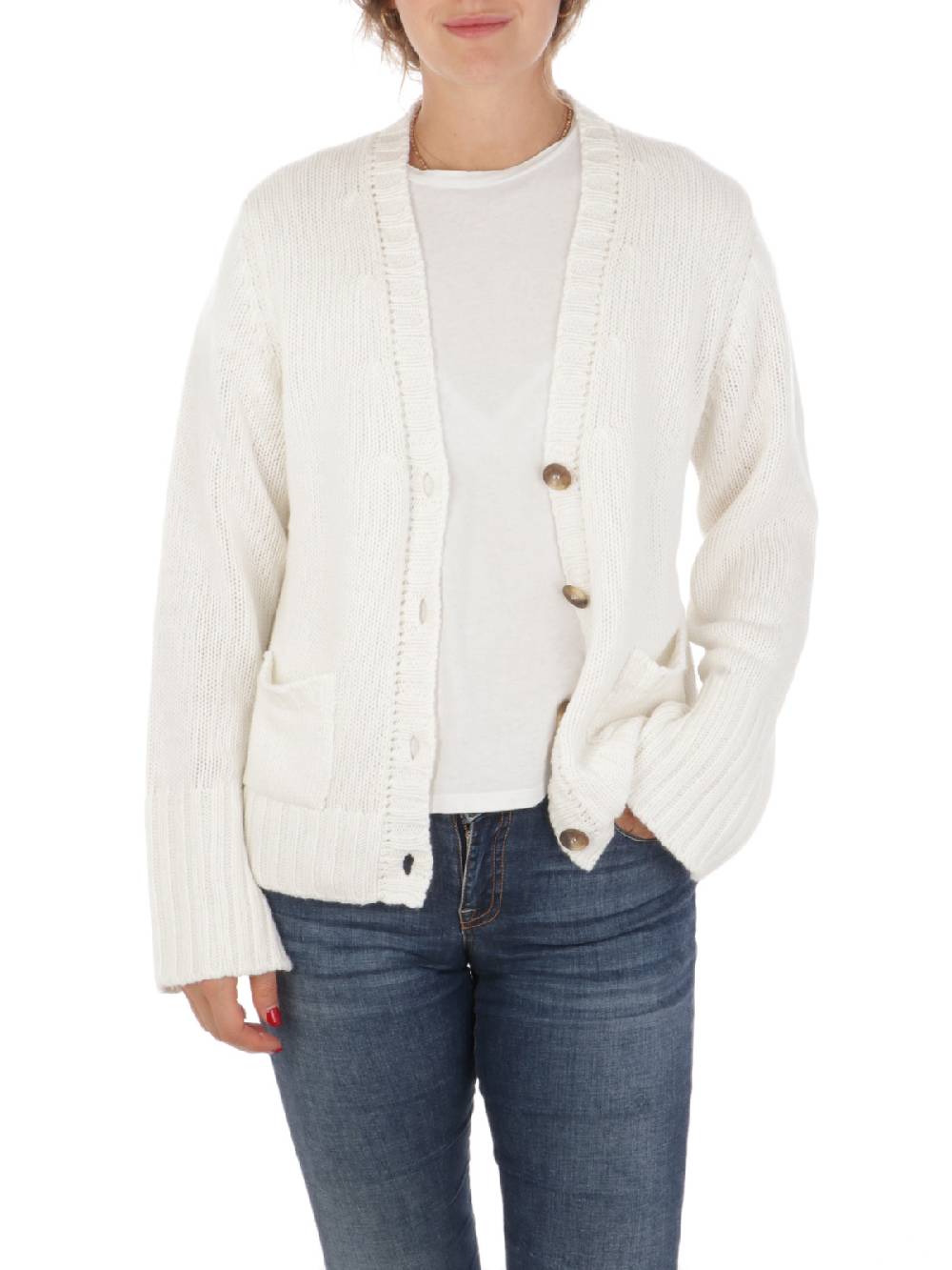 19.61 MILANO Cardigan Donna In Lana E Cashmere