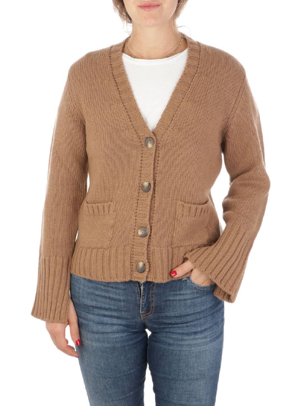19.61 MILANO Cardigan Donna In Lana E Cashmere