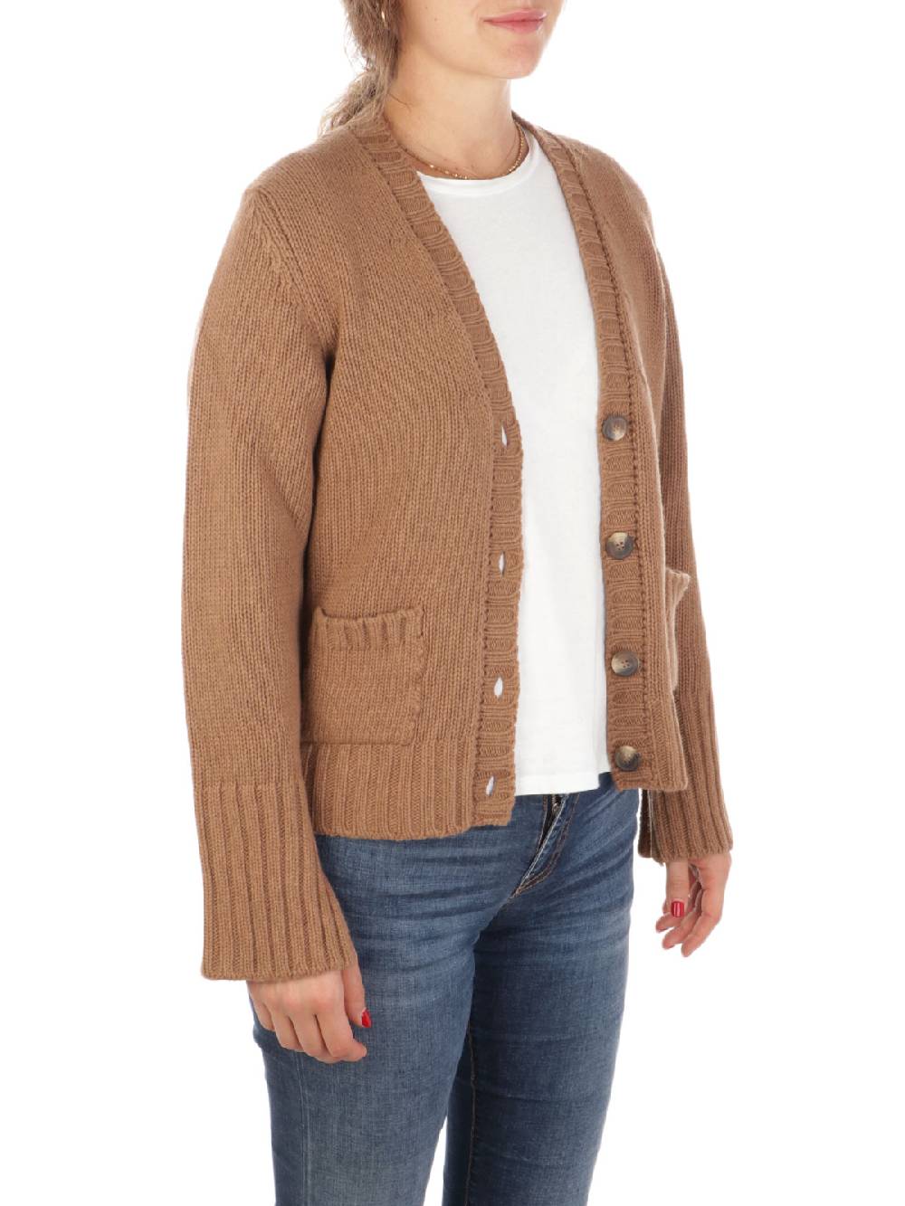 19.61 MILANO Cardigan Donna in Lana e Cashmere