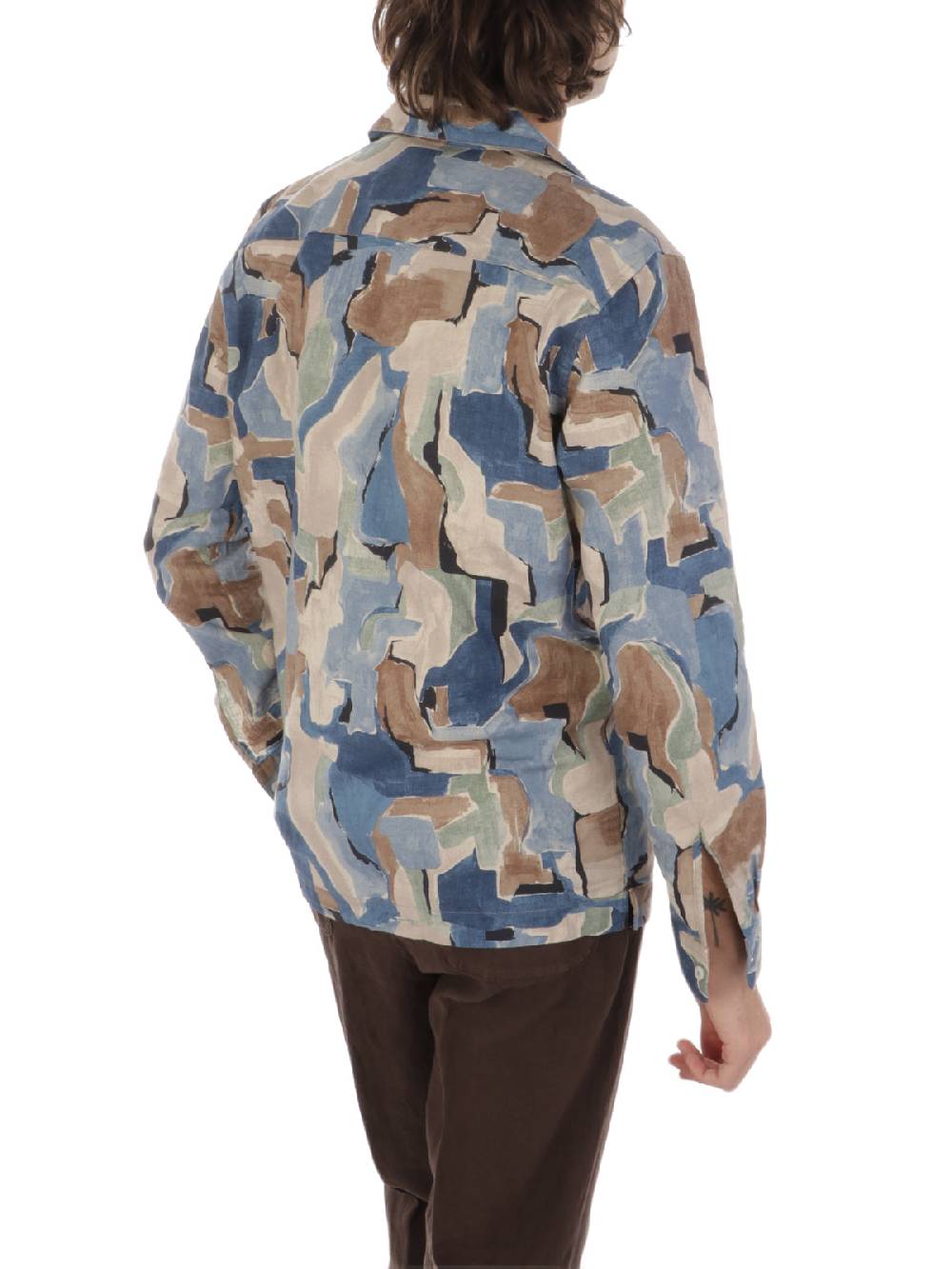 ALTEA Camicia Uomo Fantasia In Lino