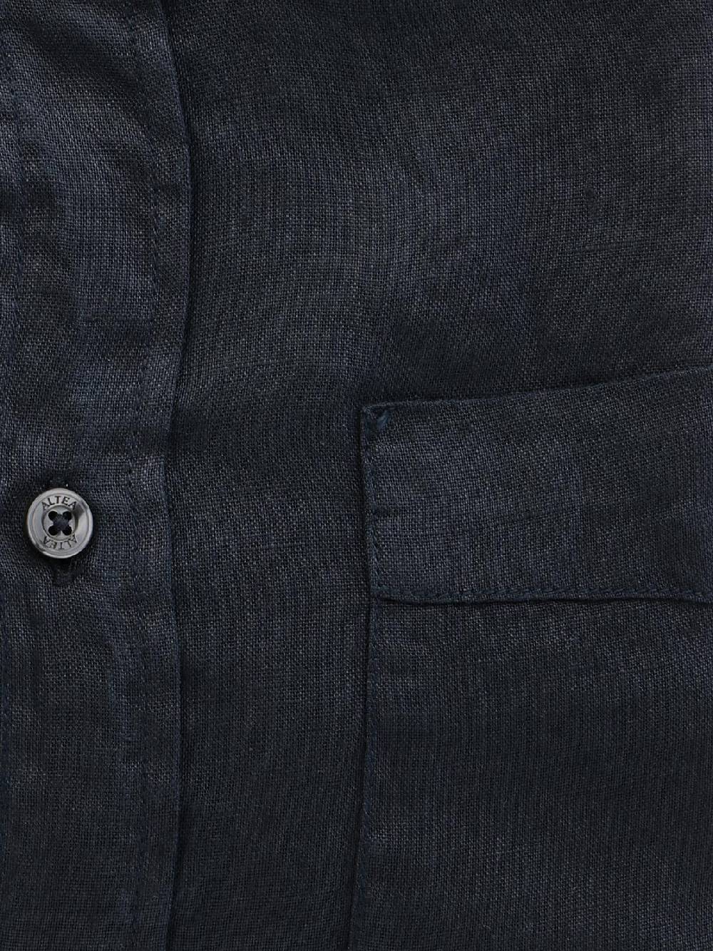 ALTEA Camicia Uomo In Lino Tinto In Capo
