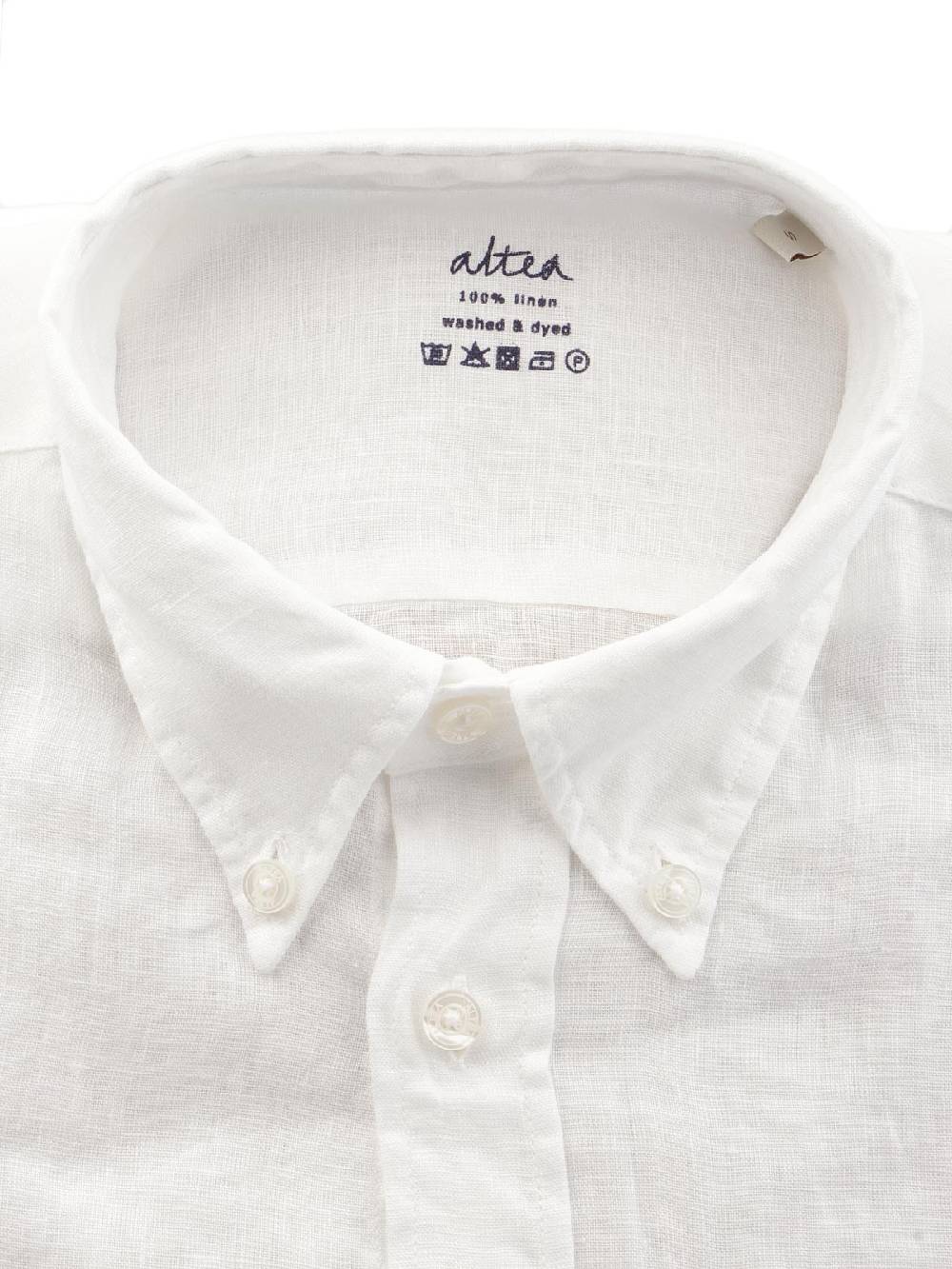 ALTEA Camicia Uomo In Lino Tinto In Capo