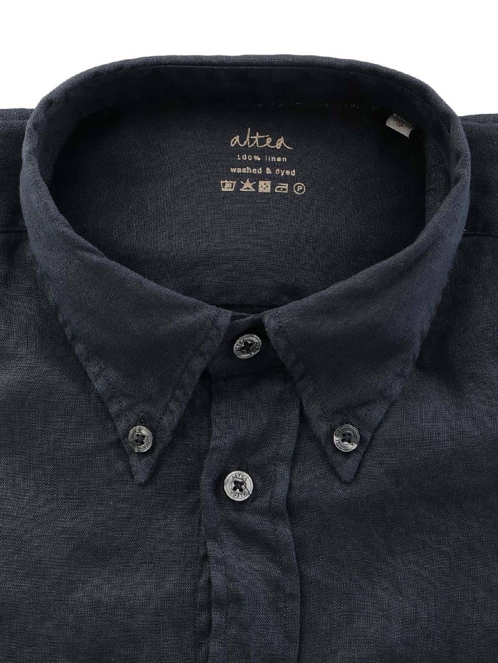 ALTEA Camicia Uomo In Lino Tinto In Capo