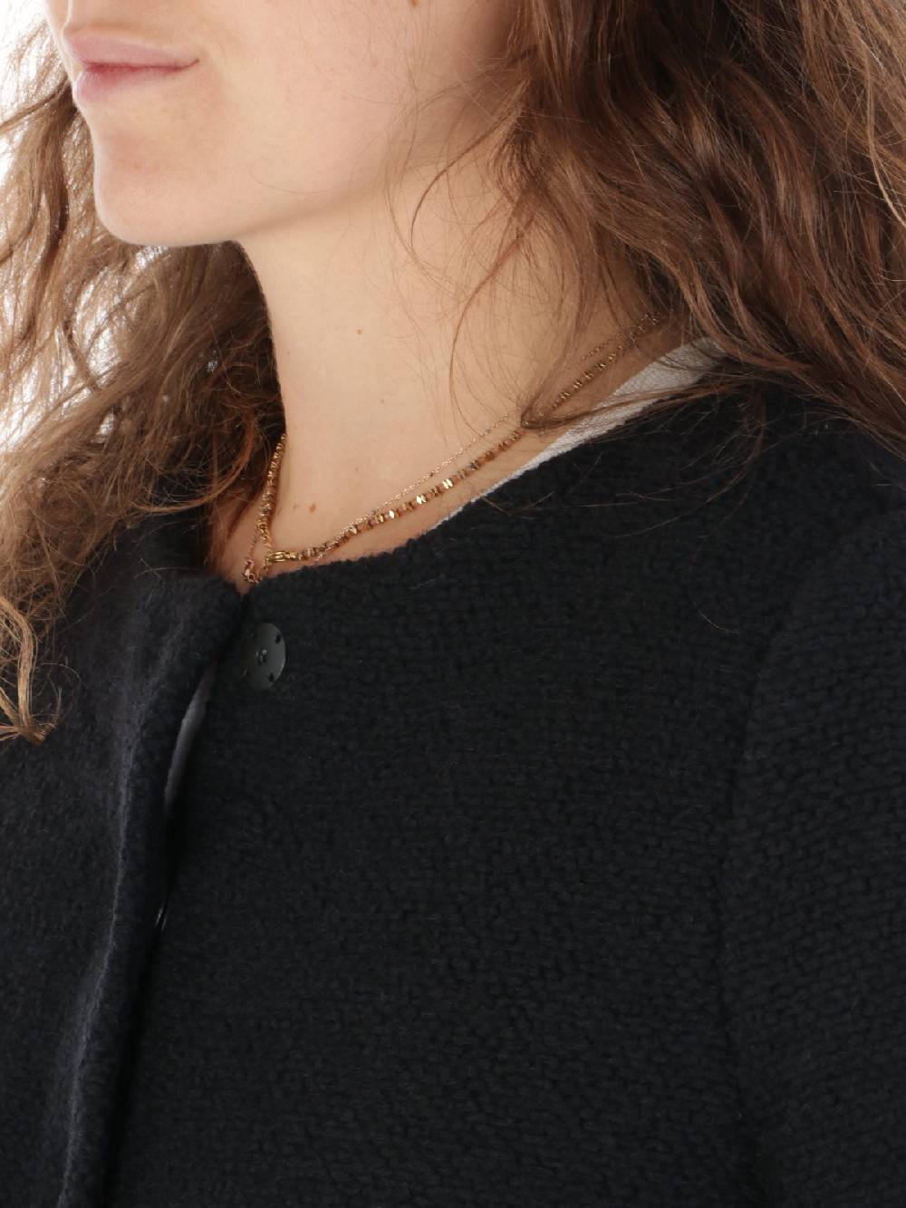 ANNECLAIRE Cardigan Donna Con Frange