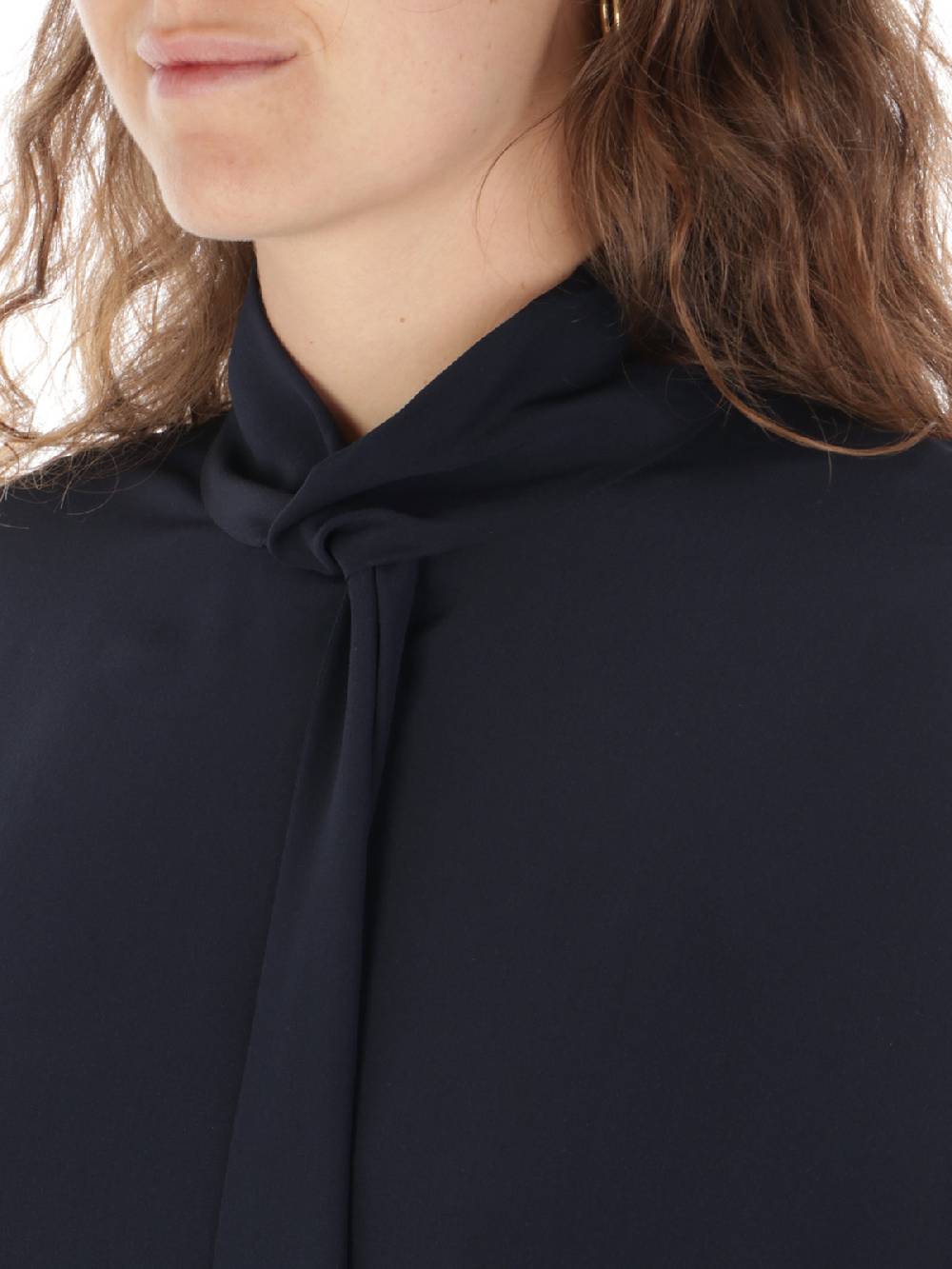 ASPESI Camicia Donna In Seta Con Cravatta