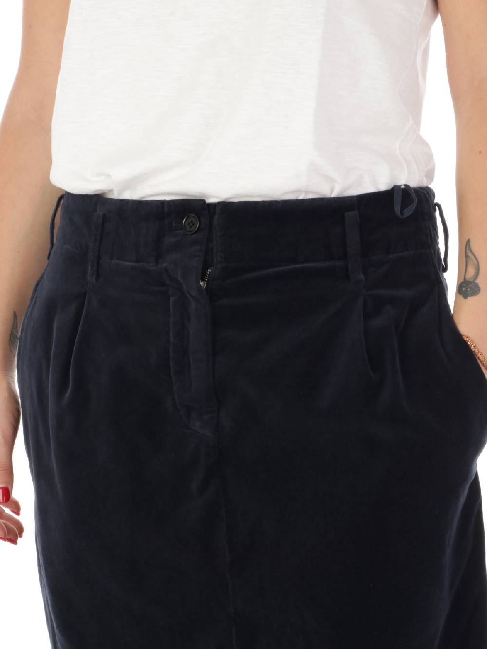 ASPESI Gonna In Velluto Liscio