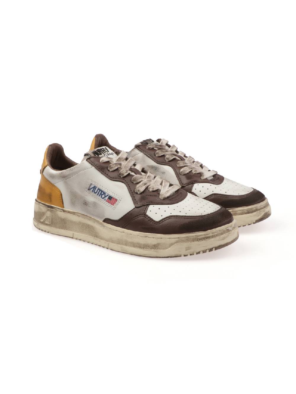 AUTRY Sneakers Uomo Super Vintage In Pelle