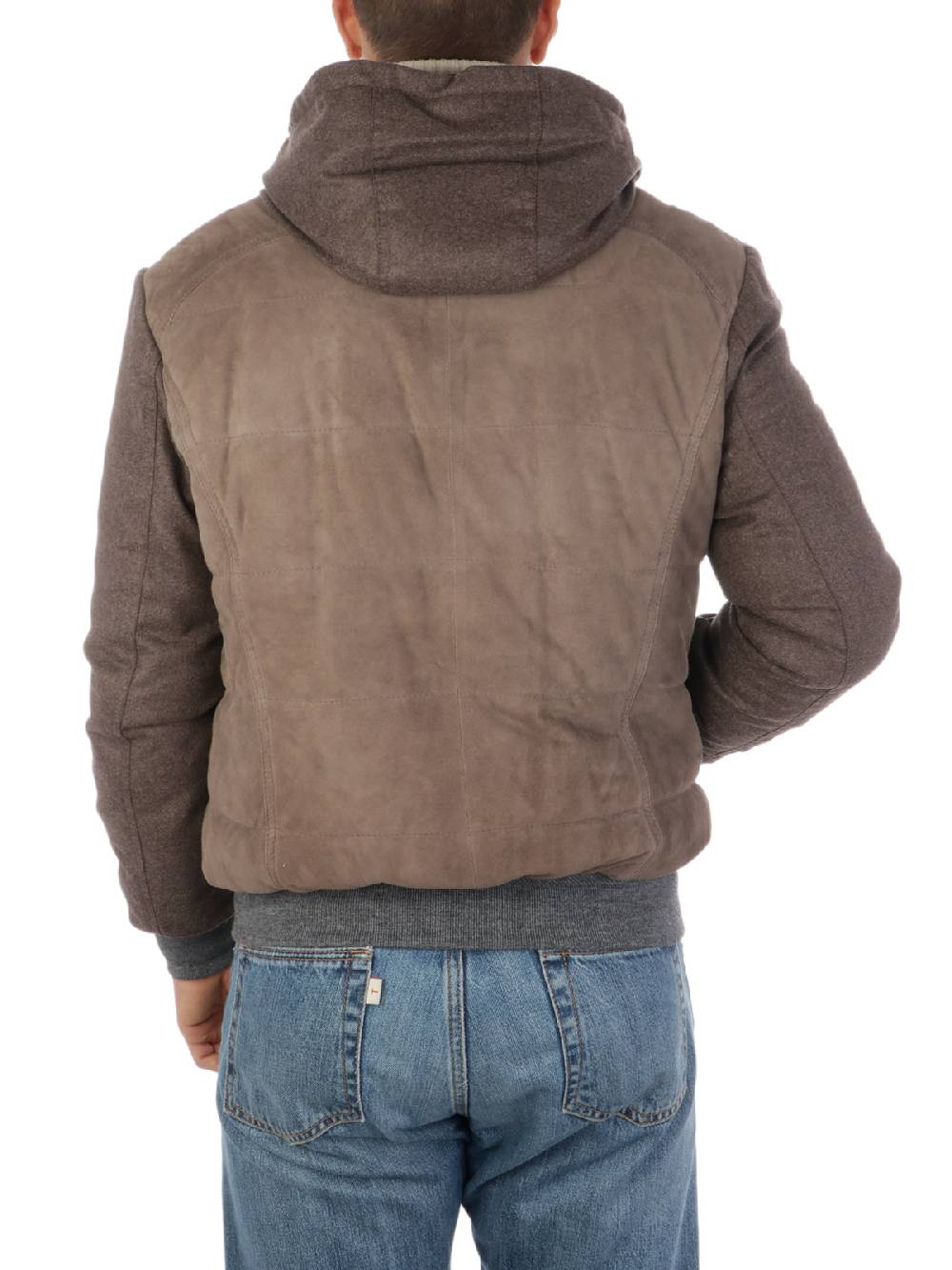 BARBA Bomber Uomo Imbottito Con Cappuccio