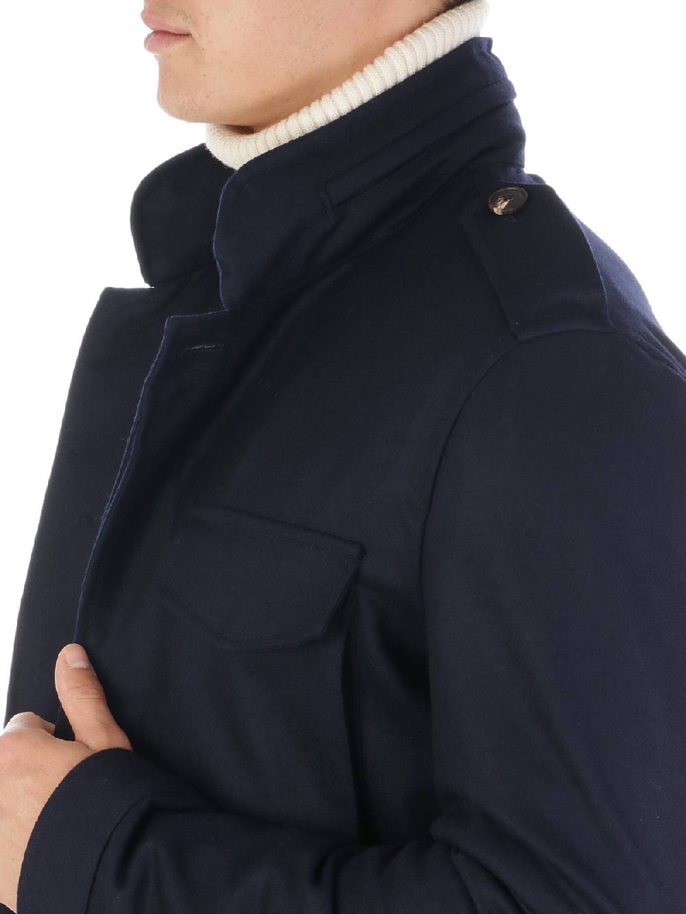 BARBA Field Jacket Uomo In Lana