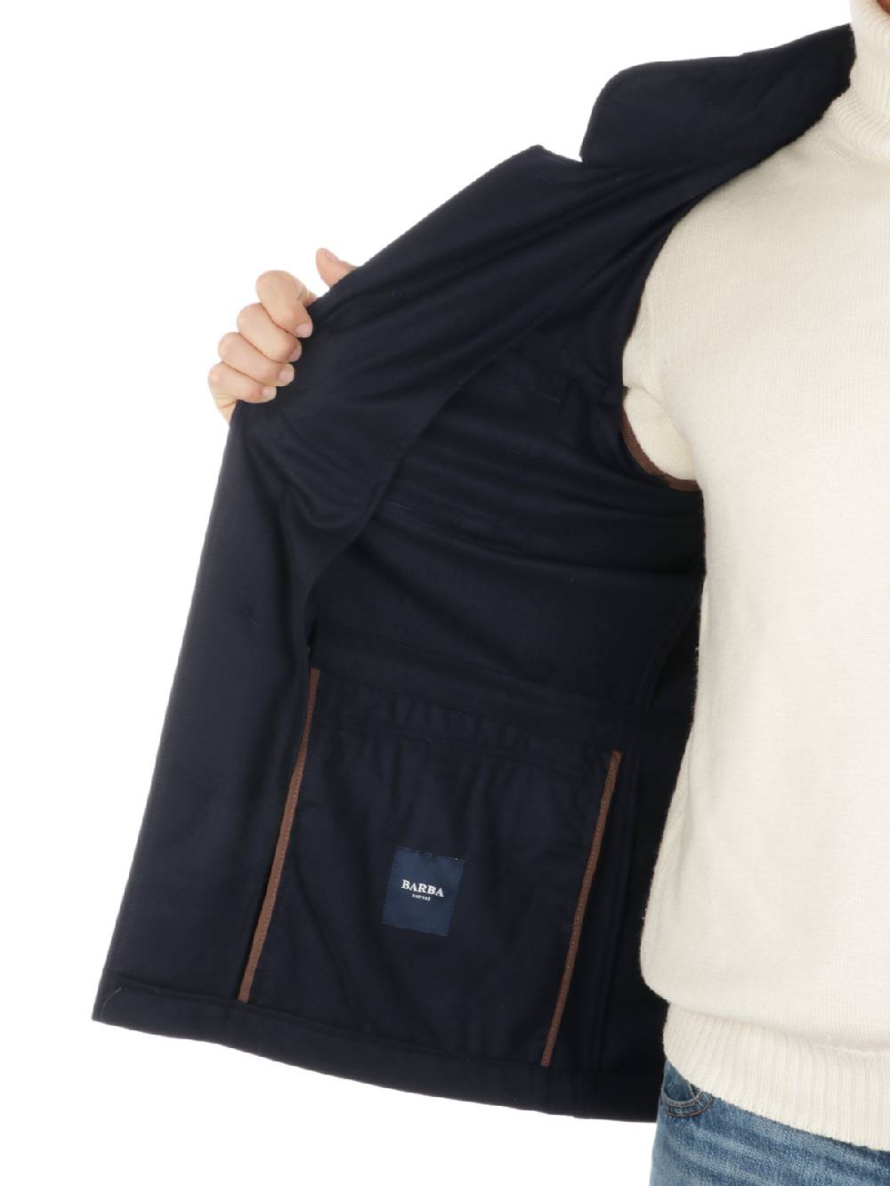 BARBA Field Jacket Uomo In Lana