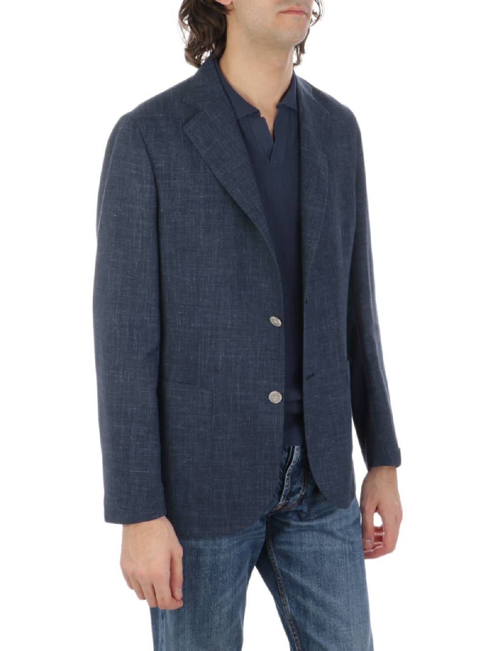 BARBA Giacca Uomo Easy In Lana E Seta