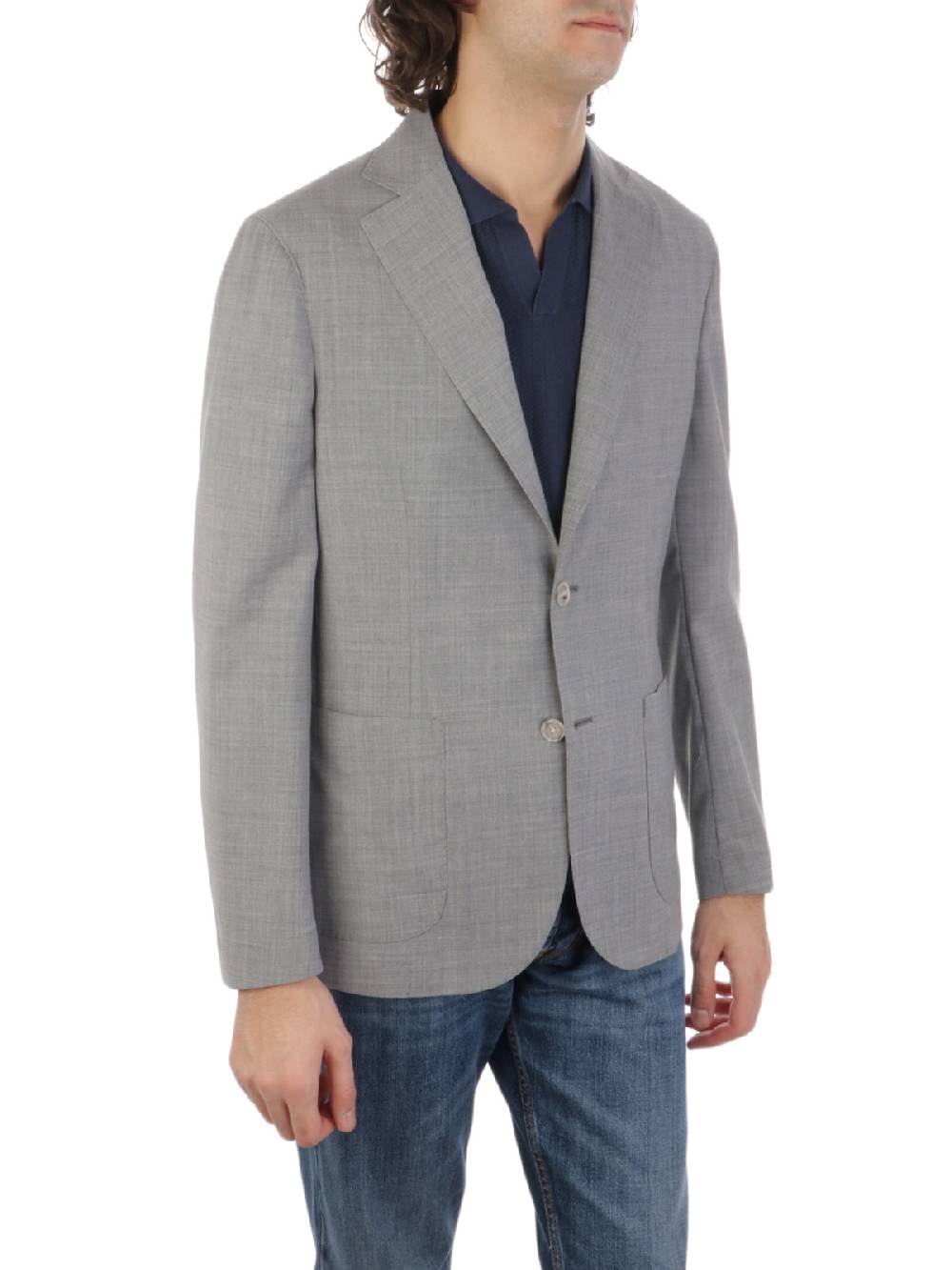 BARBA Giacca Uomo Easy In Lana Stretch