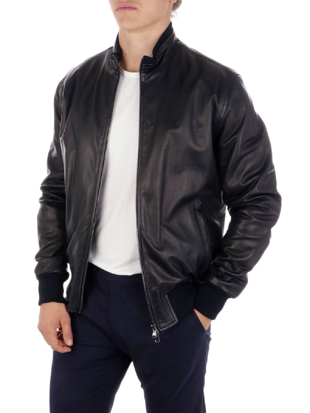 BARBA Giacca Uomo Fox In Pelle