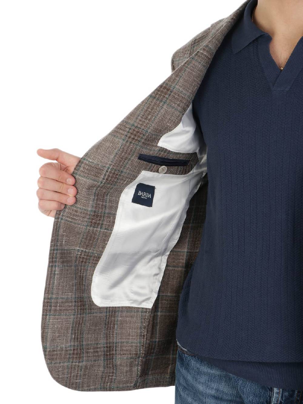 BARBA Giacca Uomo Jimmy In Lana E Seta