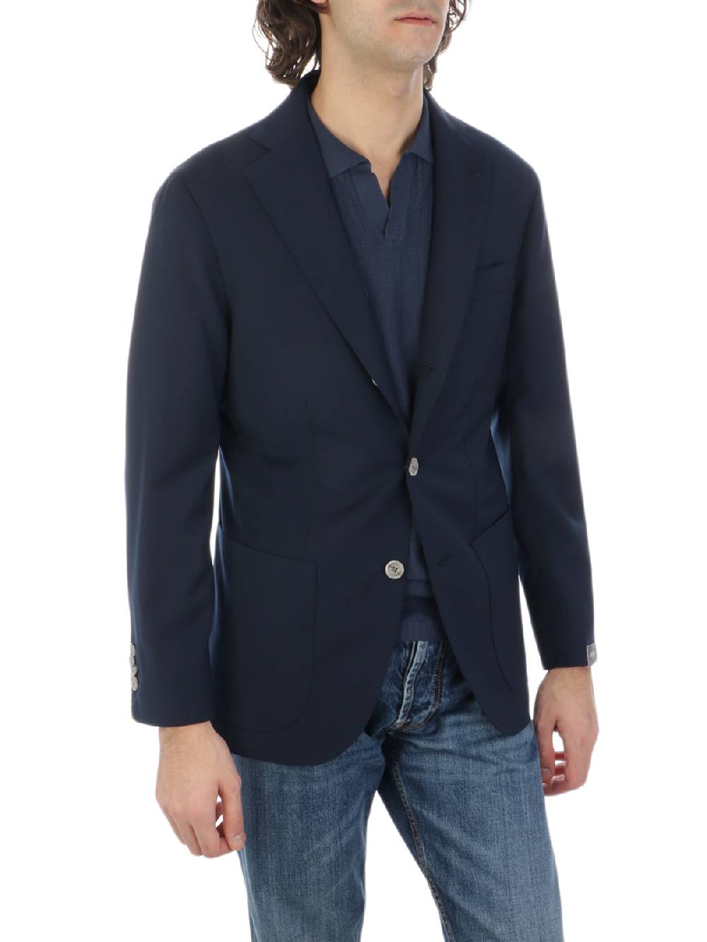 BARBA Giacca Uomo Jimmy In Lana Stretch