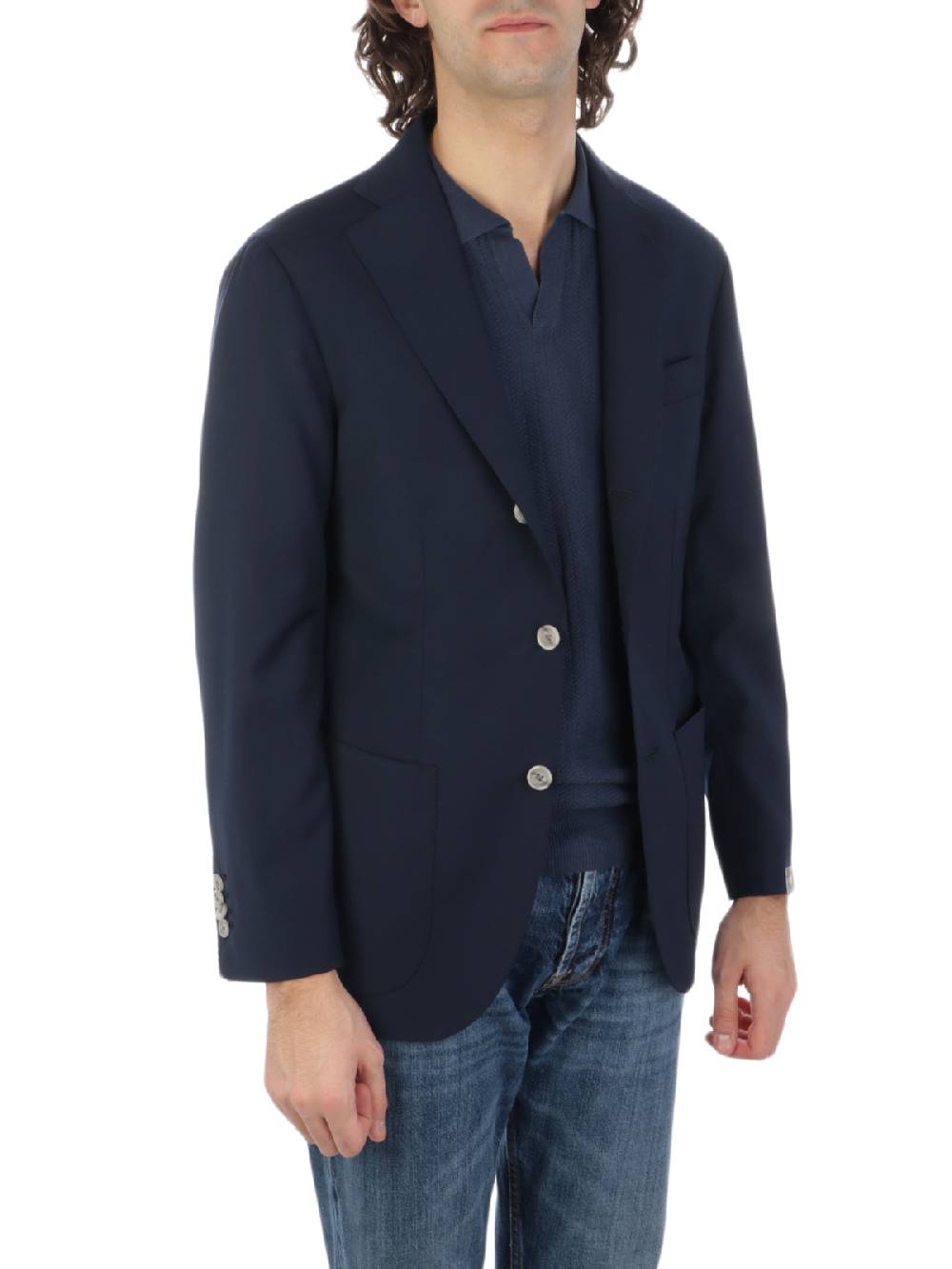 BARBA Giacca Uomo Jimmy In Lana Stretch