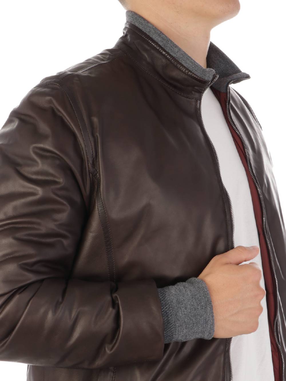 BARBA Giubbotto Uomo Double In Pelle