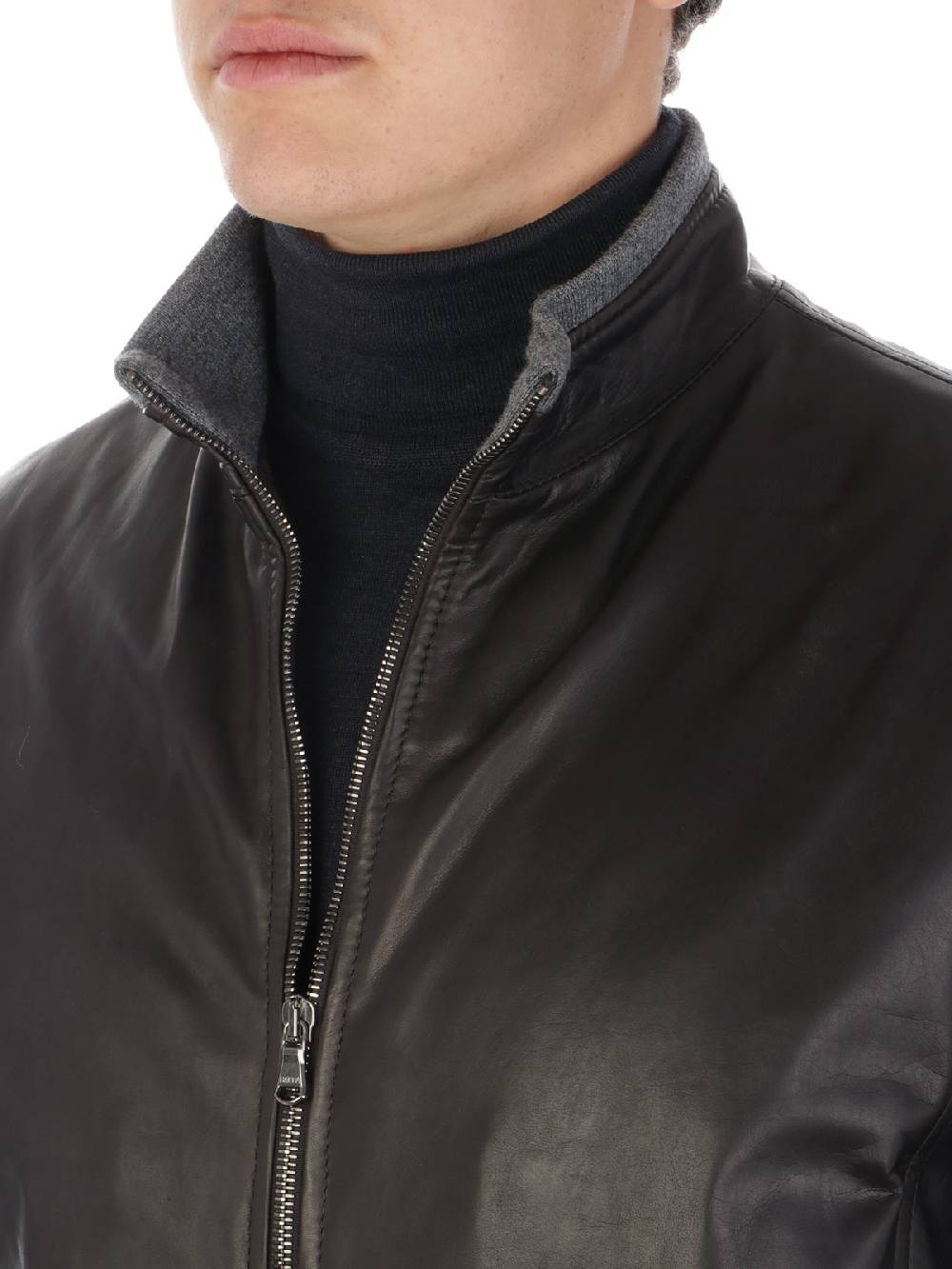 BARBA Giubbotto Uomo Fox In Pelle