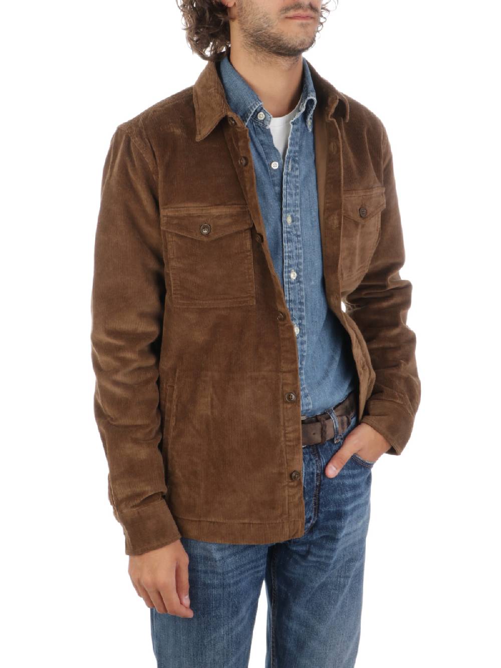 BARBOUR Overshirt Uomo Corduroy