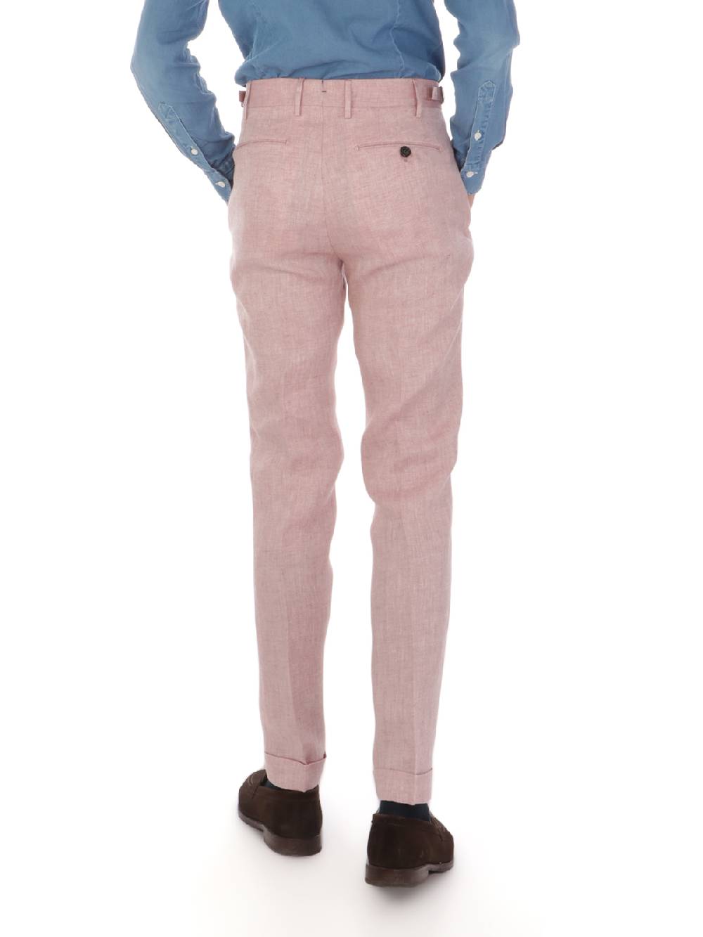 BERWICH Pantalone Uomo Retrolong In Lino