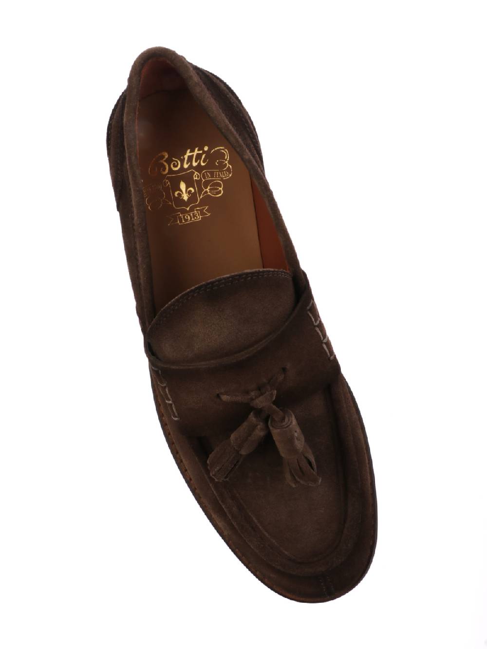 BOTTI Mocassino Uomo In Suede Con Nappine