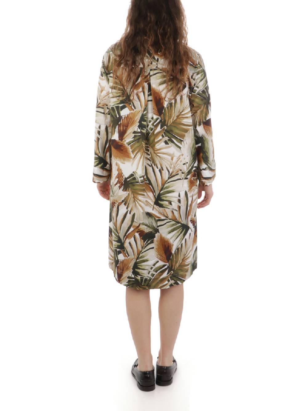 CALIBAN Abito Donna A Fiori In Cotone Stretch