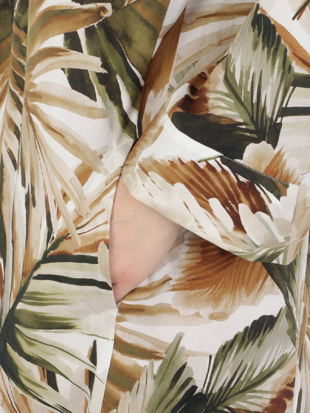 CALIBAN Abito Donna A Fiori In Cotone Stretch