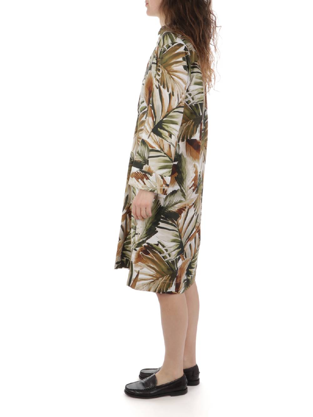 CALIBAN Abito Donna A Fiori In Cotone Stretch