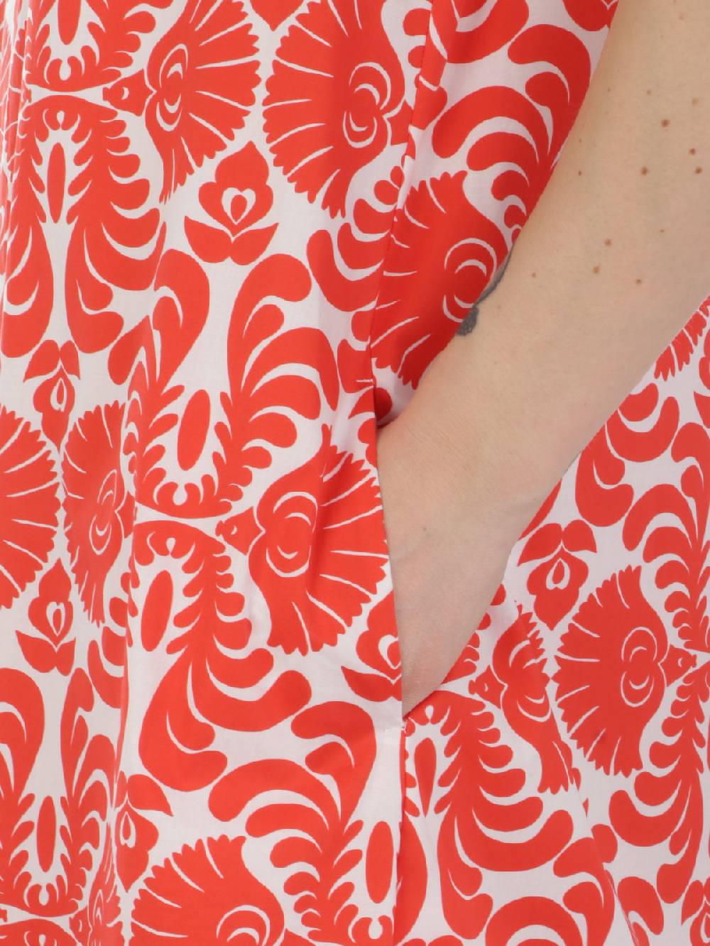 CALIBAN Abito Donna A Fiori Stretch