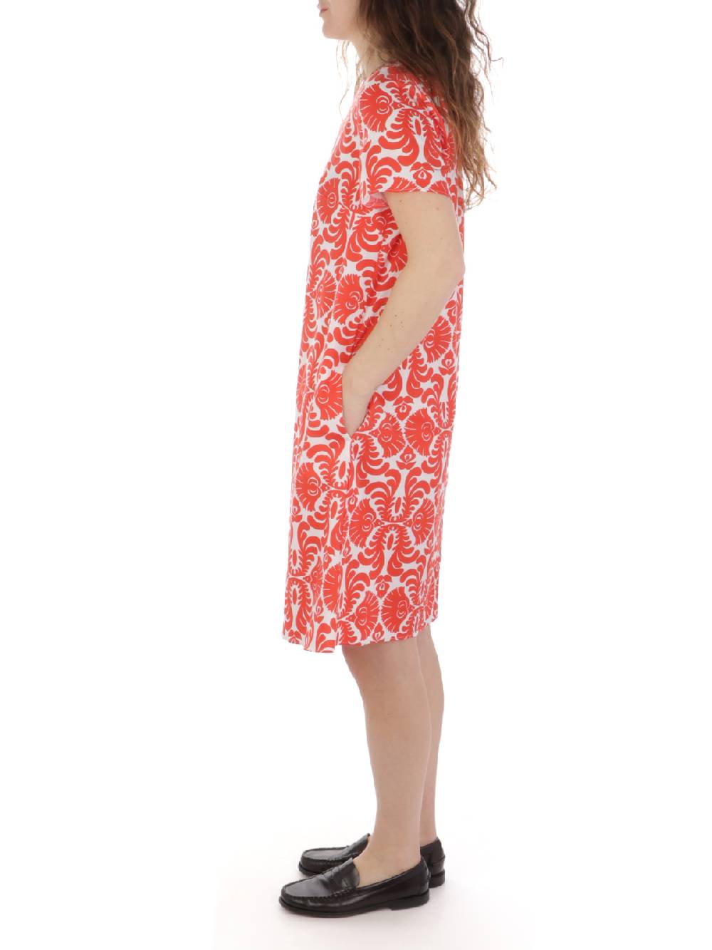 CALIBAN Abito Donna A Fiori Stretch