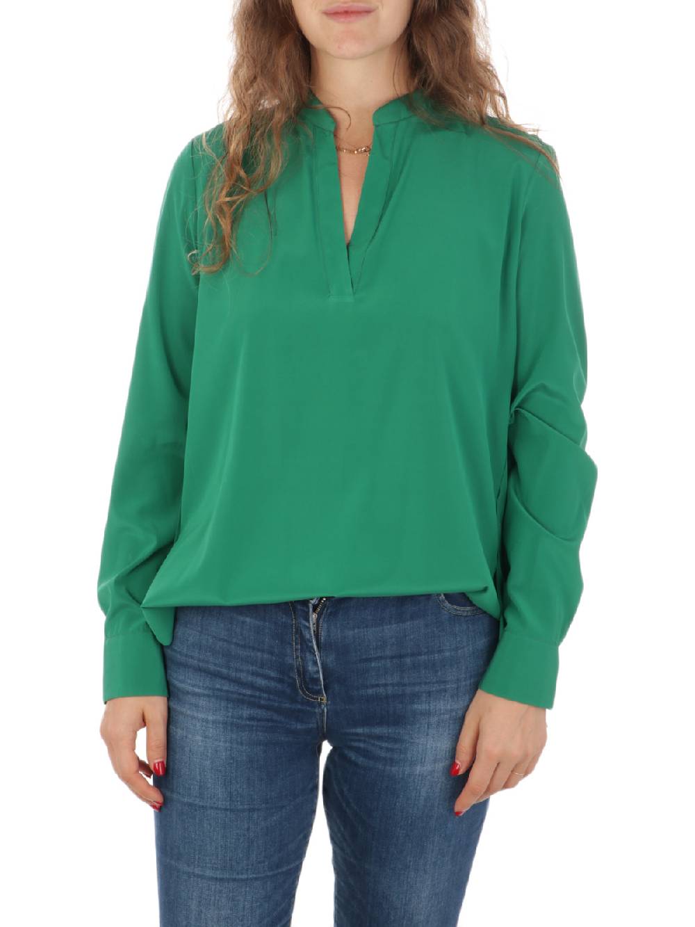 CALIBAN Blusa Donna In Seta Stretch