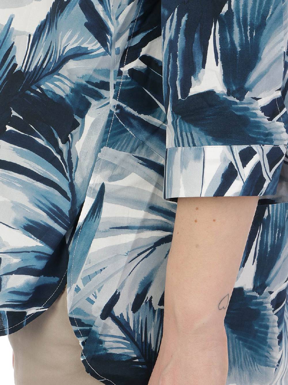 CALIBAN Camicia Donna A Fiori Stretch