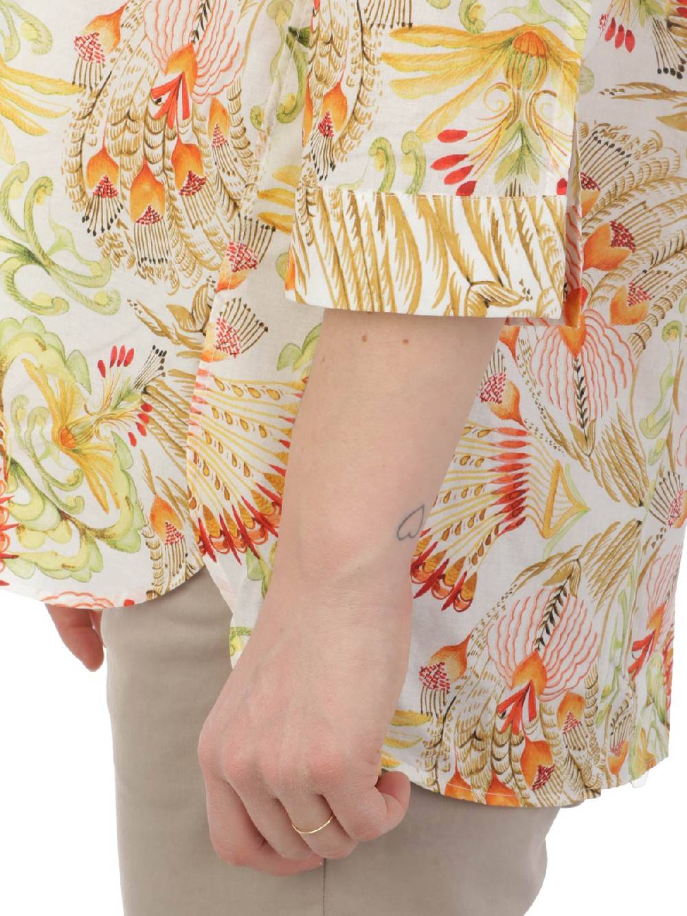 CALIBAN Camicia Donna Coreana A Fiori