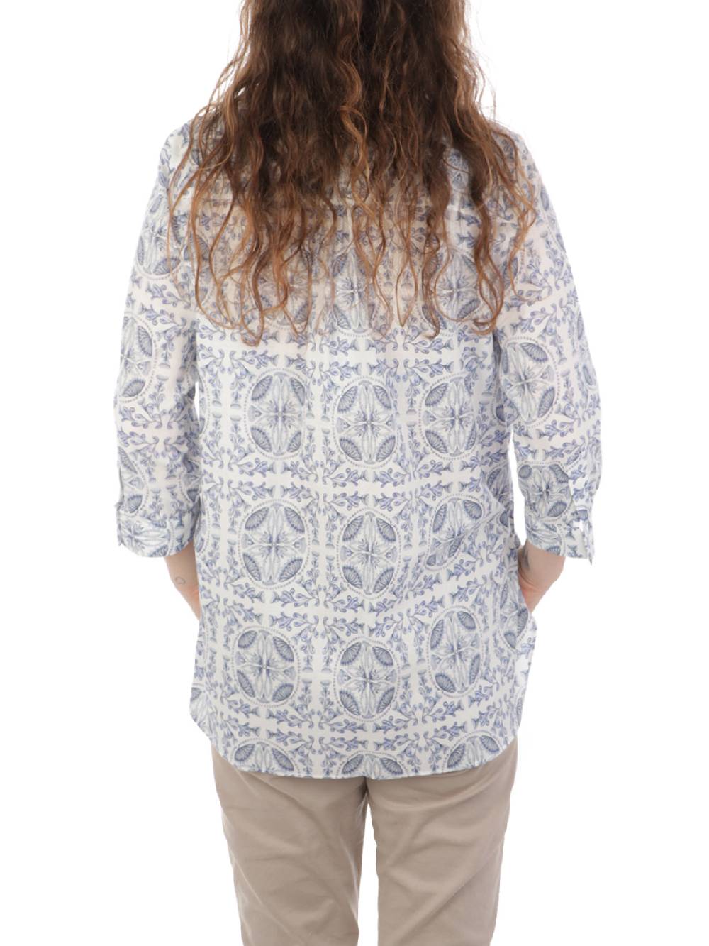 CALIBAN Camicia Donna In Cotone A Fiori