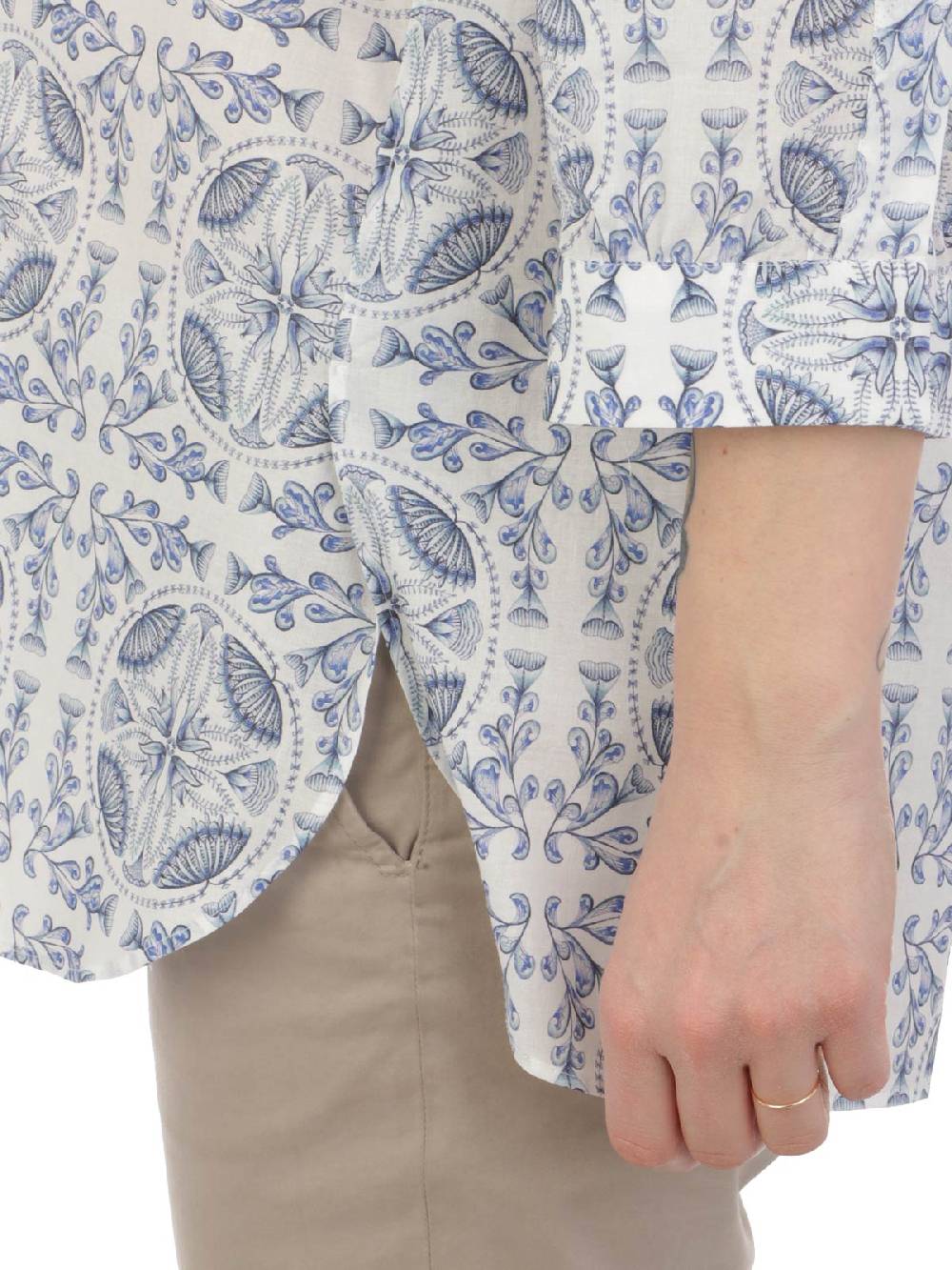 CALIBAN Camicia Donna In Cotone A Fiori