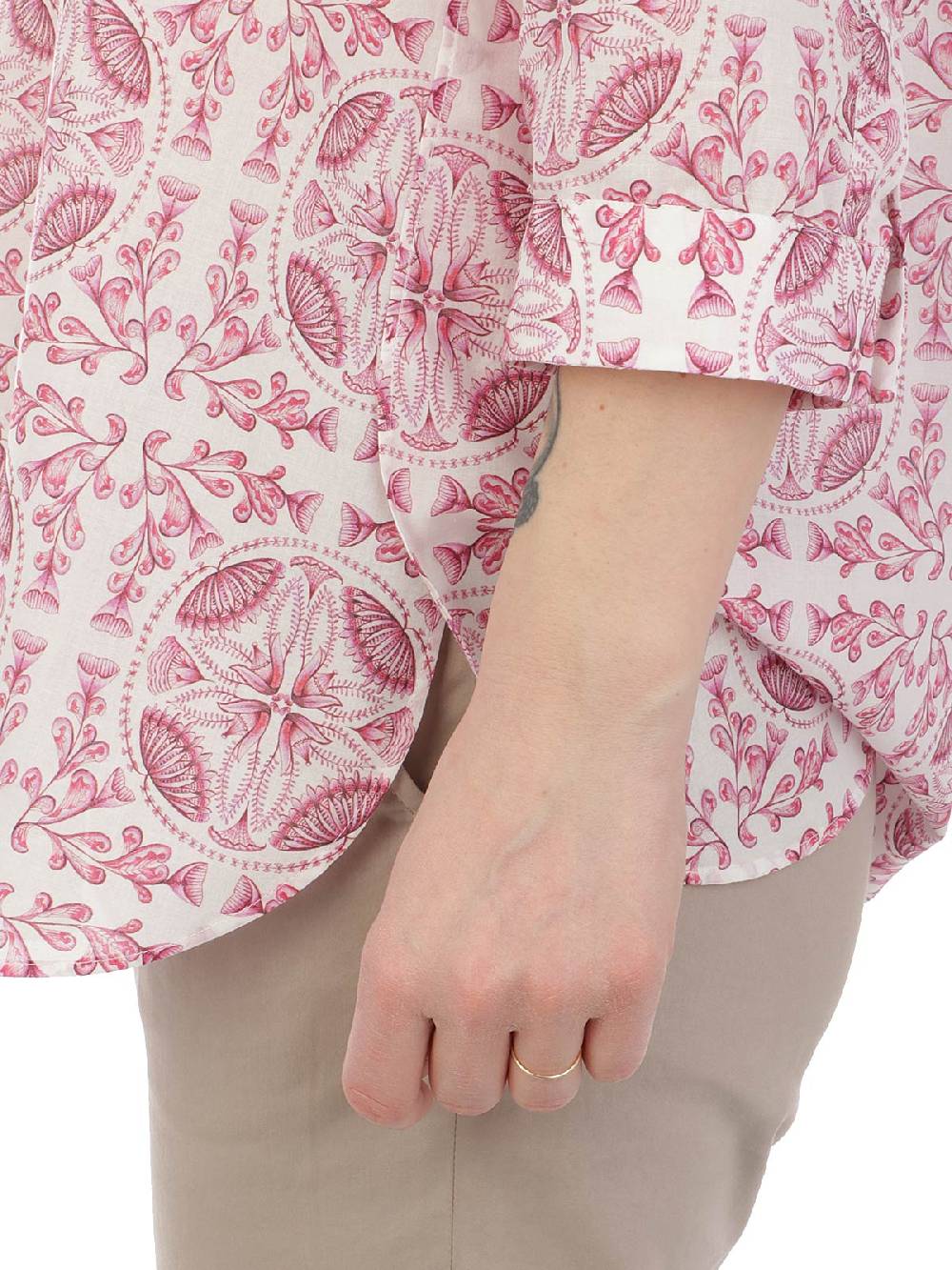 CALIBAN Camicia Donna In Cotone A Fiori