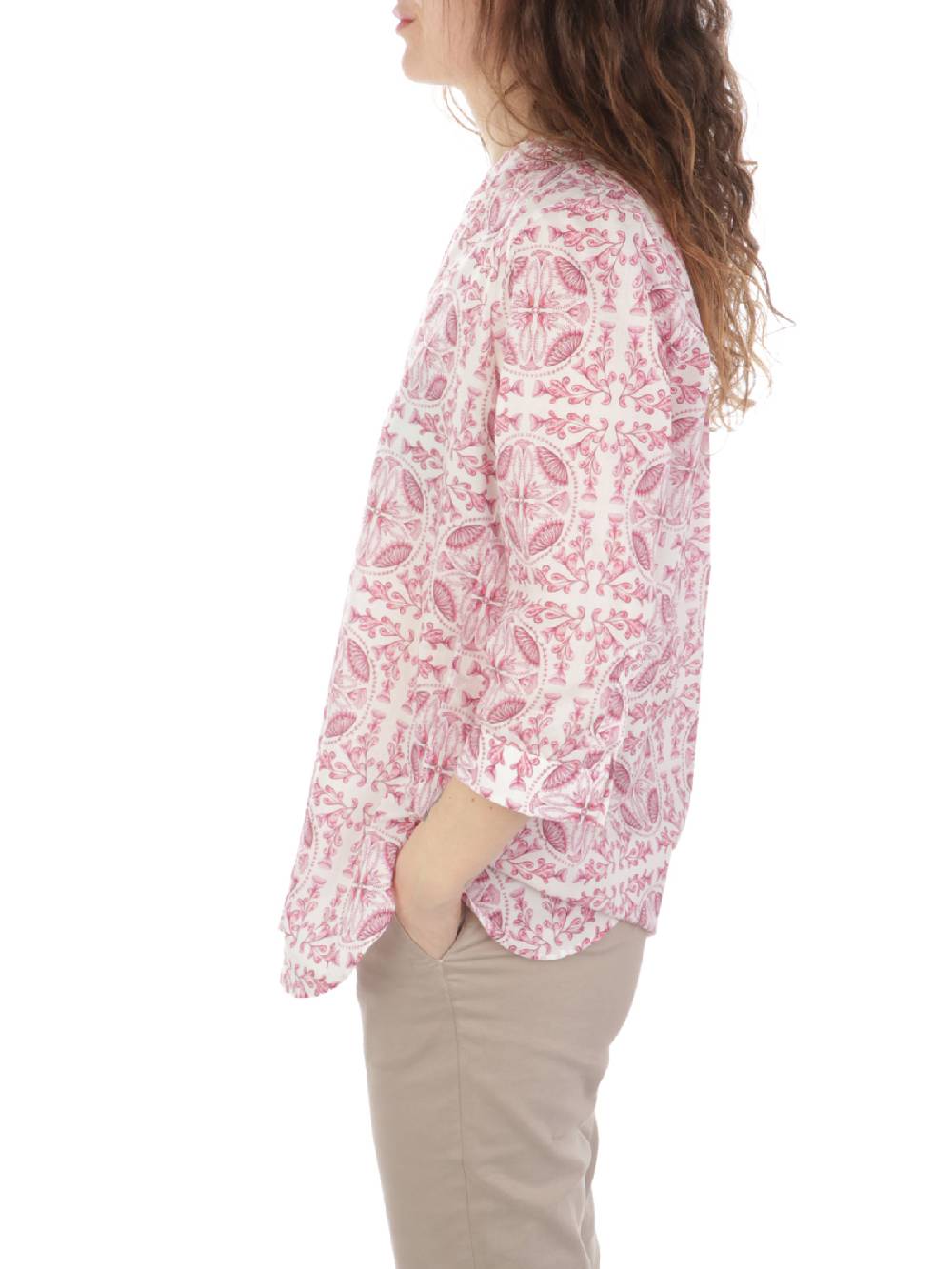 CALIBAN Camicia Donna In Cotone A Fiori