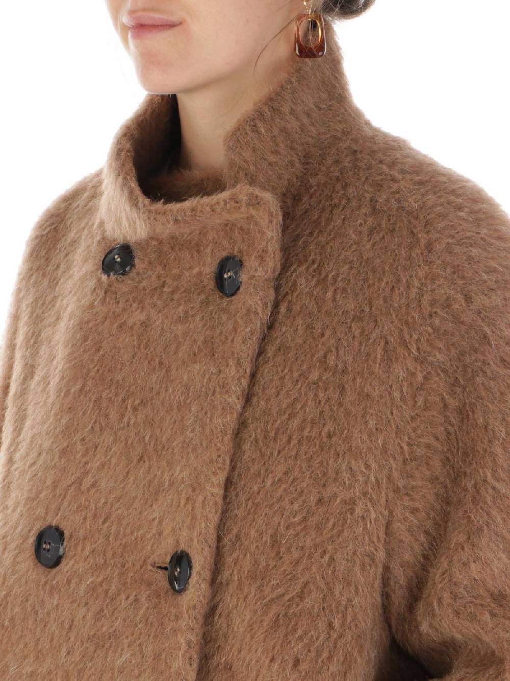 CINZIA ROCCA Cappotto Doppiopetto Donna A Collo Alto